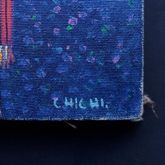 Pedro Gonzalez Oil Painting Mayan Woman Guatemala Marketplace 9 x 11 Oil Canvas - Picture 8 of 12